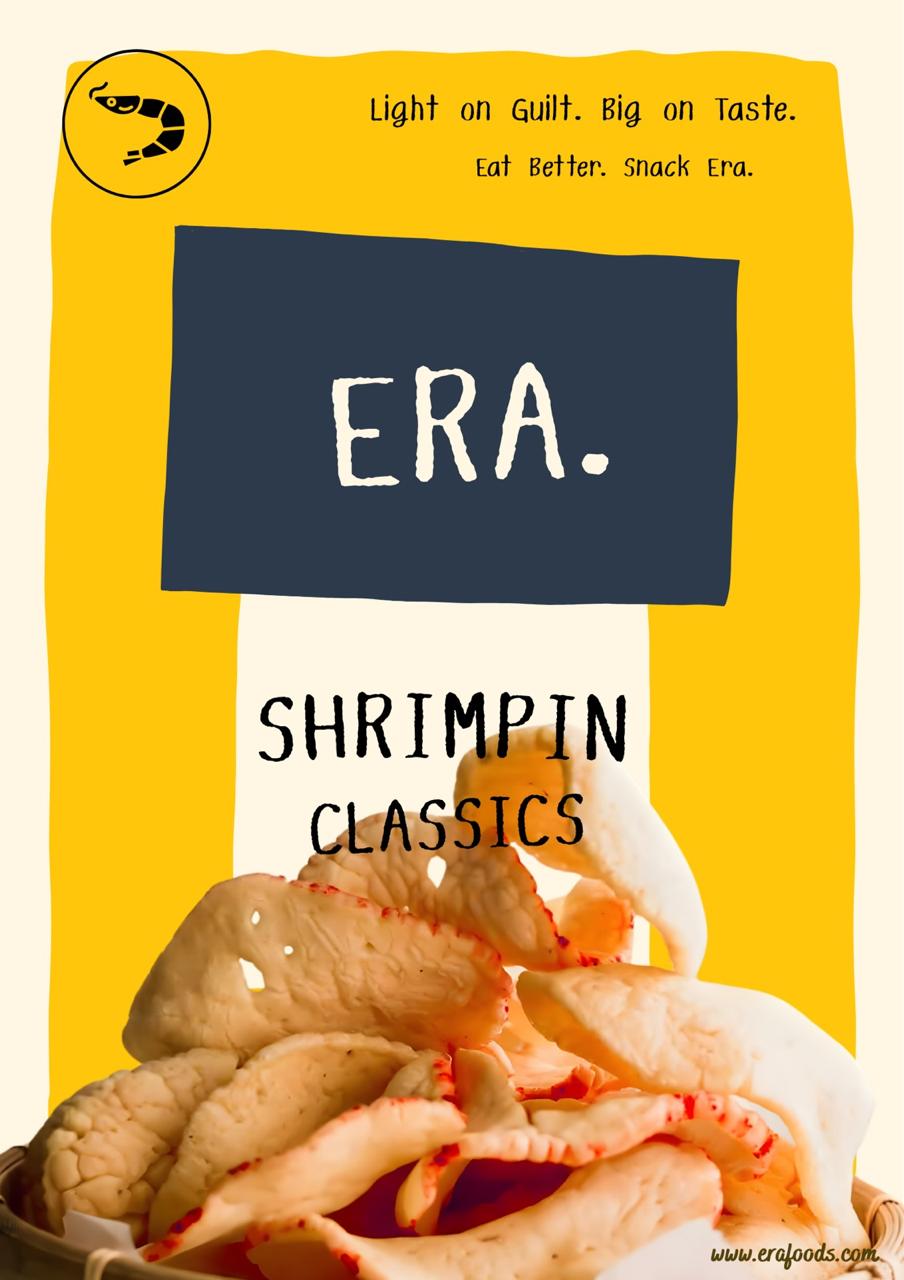 ERA Shrimpin Classics 50g premium prawn chips pack